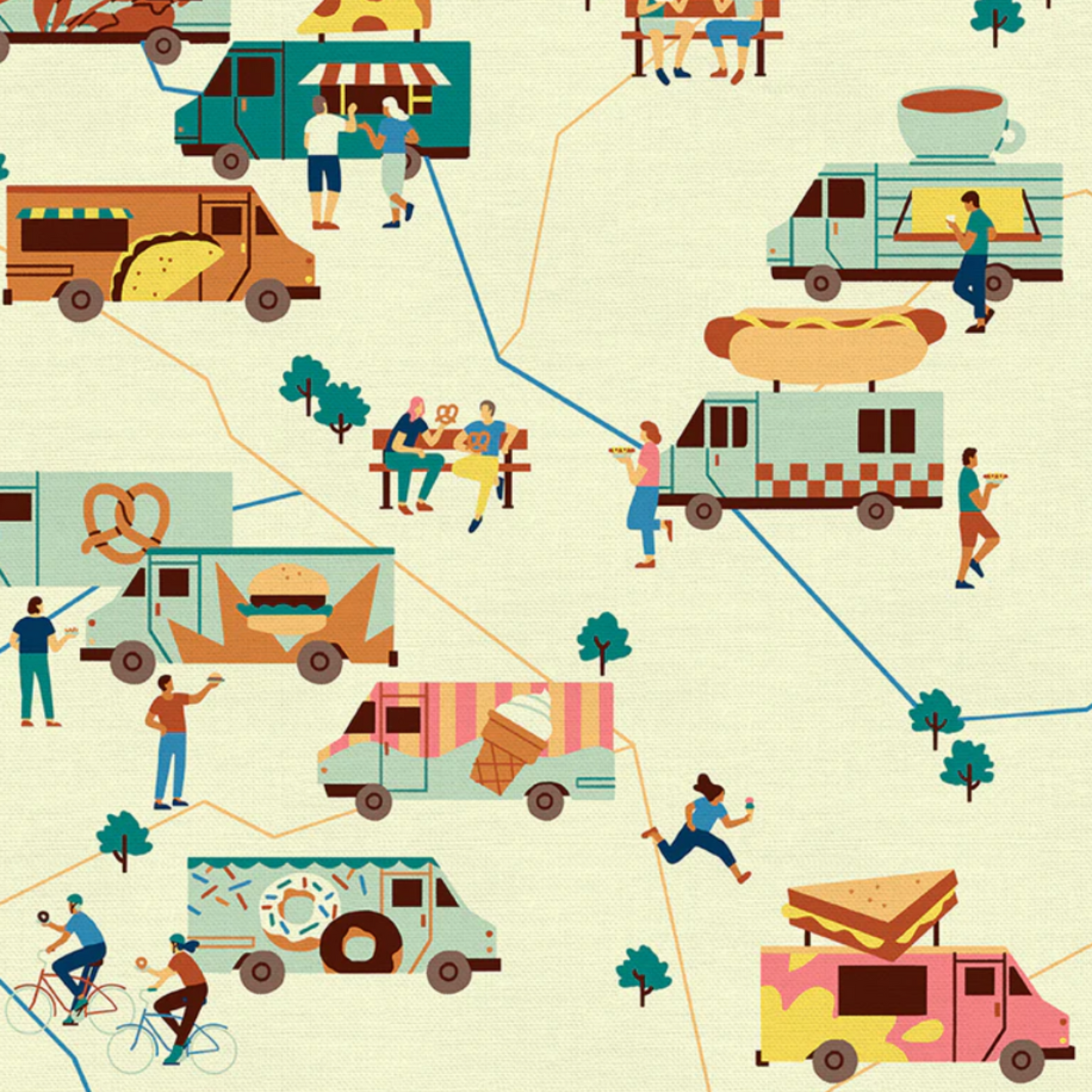 Food Trucks- Ecru