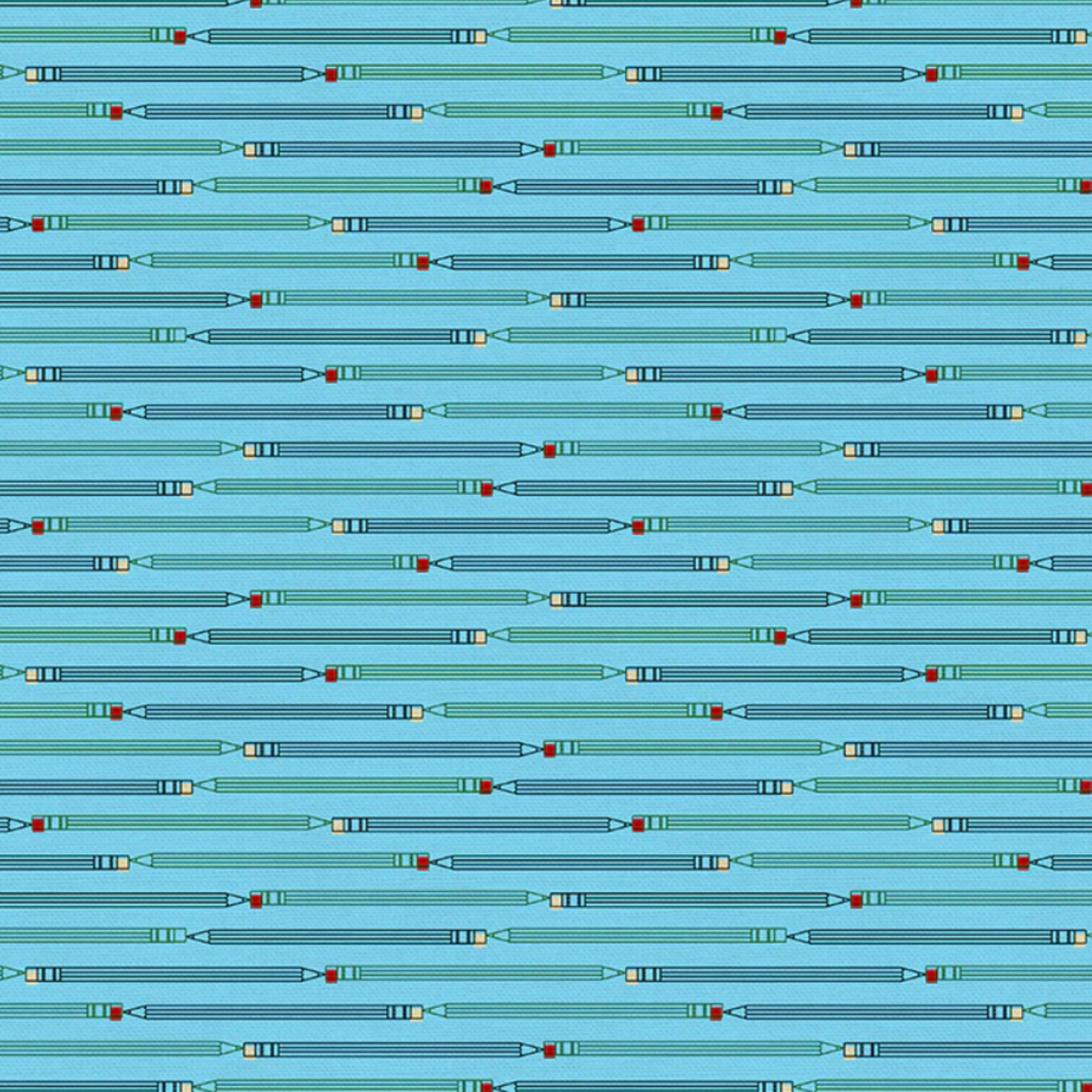 Pencil Stripes- Blue